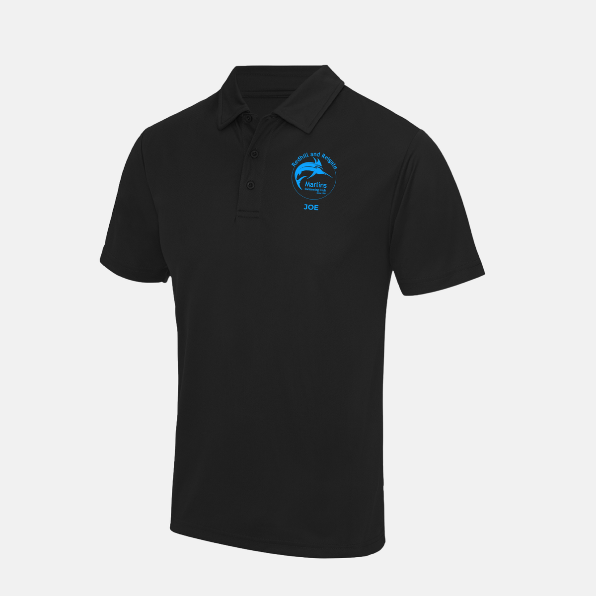 Redhill & Reigate Marlins SC Dry-Fit Coaches Polo Shirt