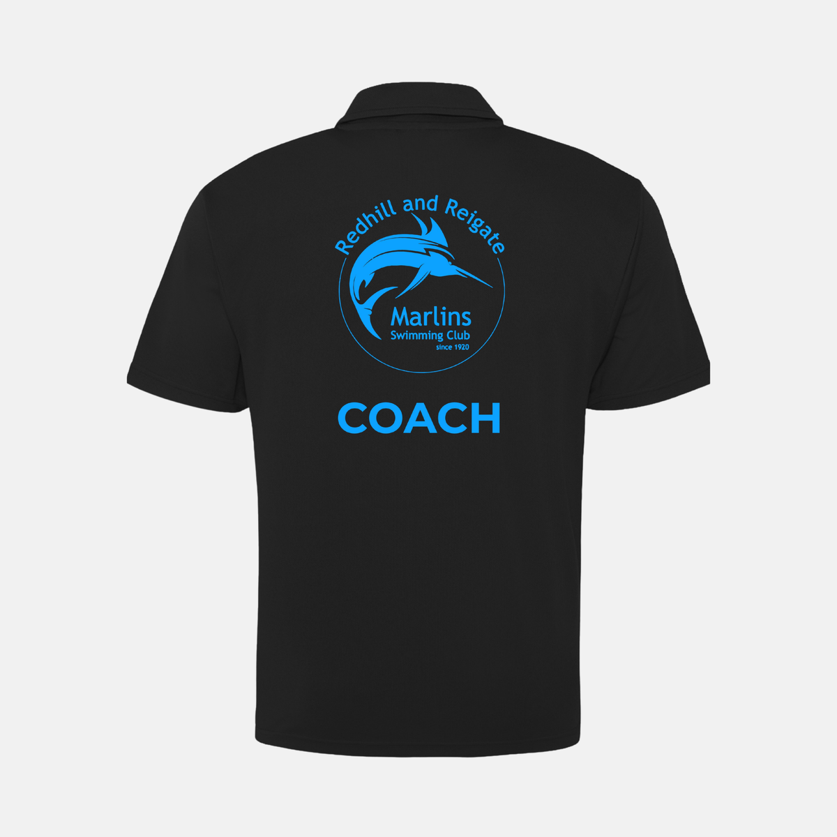 Redhill & Reigate Marlins SC Dry-Fit Coaches Polo Shirt